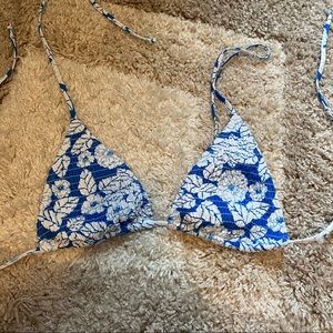 Floral bikini top